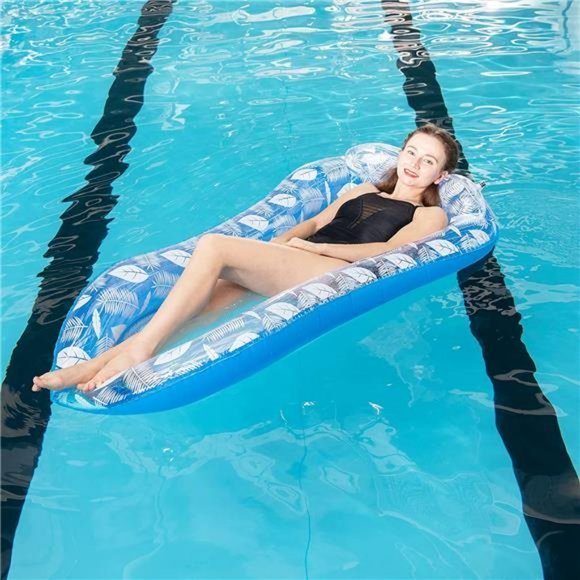 Pool Float, Pool Lounger Float for Adult Mesh Bottom Hammock-Style Pool Float - Picture 6 of 7